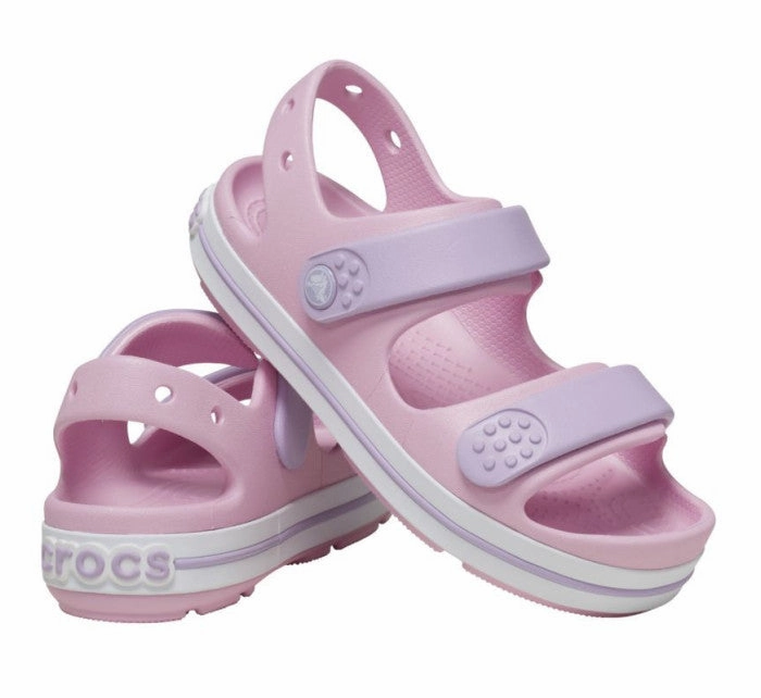 Rain-Ready Crocs Kids' Crocband Cruiser Sandal - Pink   Lavender