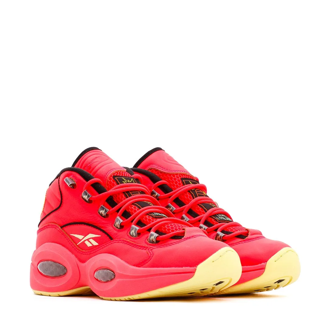 Reebok Basketball Men Question Mid x Hot Ones Allen Iverson Red GV7093 Strong Performance