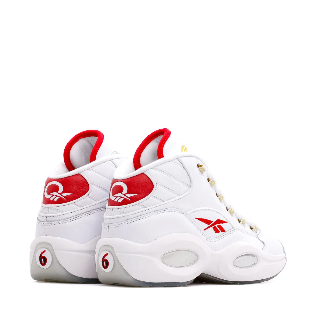 Reebok Classics Basketball Men Question Mid Allen Iverson Dr J #6 White Red GX0230 Vertical Drive Base