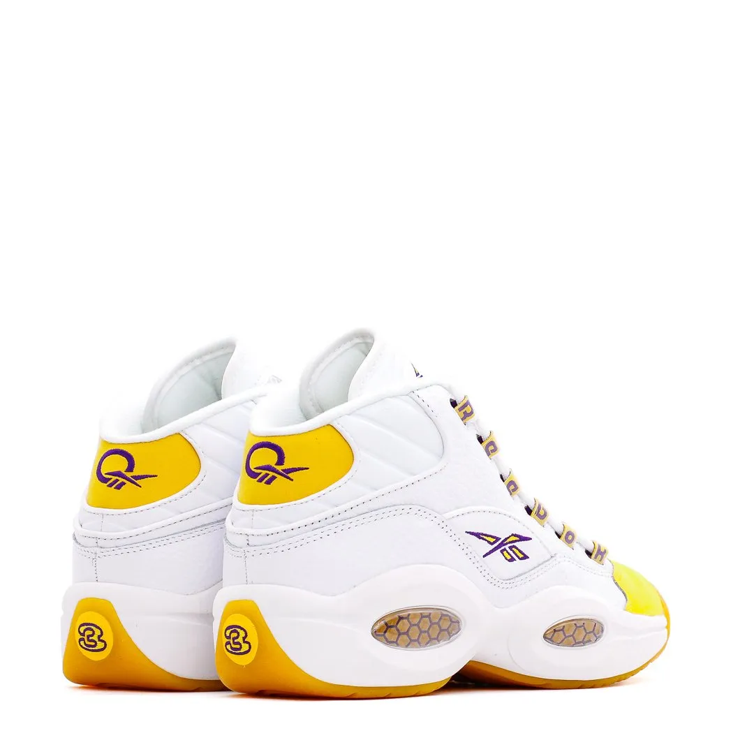 Reebok Classics Basketball Men Question Mid Allen Iverson Yellow Toe Core FX4278 Ultra-Control