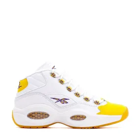 Precision Traction Shock absorption Reebok Classics Basketball Men Question Mid Allen Iverson Yellow Toe Core FX4278