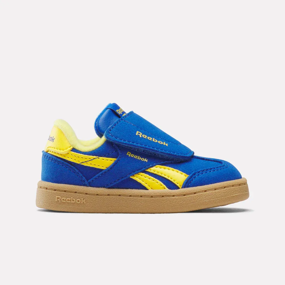 Ultra-soft wear Reebok Smash Edge Tennis Sneaker Infant - Optimum Blue/Golden Haze