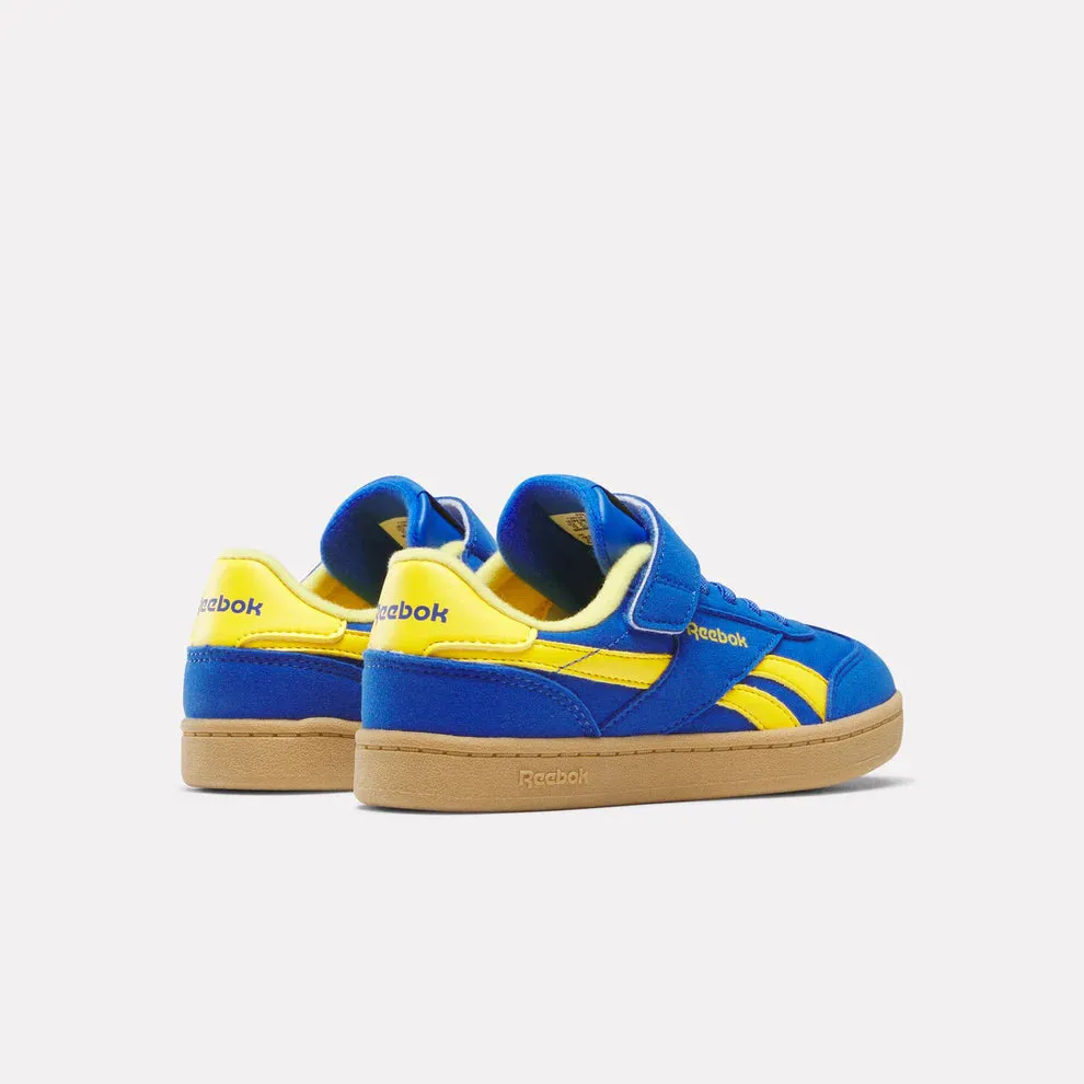 Reebok Smash Edge Tennis Sneaker - Optimum Blue/Golden  Haze Ageless design