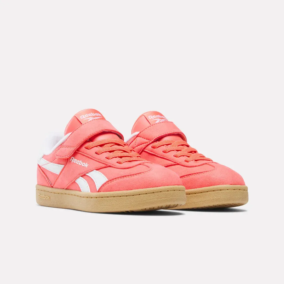 Reebok Smash Edge Tennis Sneaker - Sunset Coral /White Fashion-forward comfort