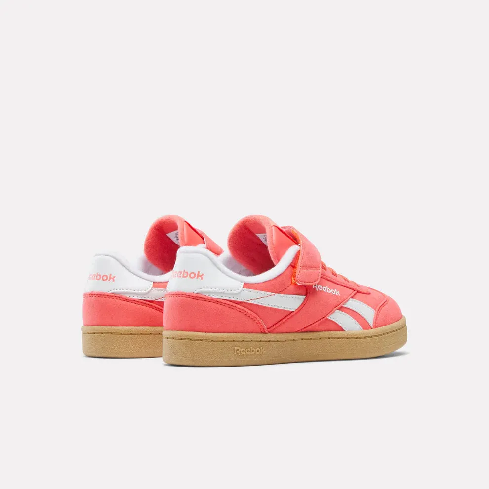 Reebok Smash Edge Tennis Sneaker - Sunset Coral /White Fashion-forward comfort