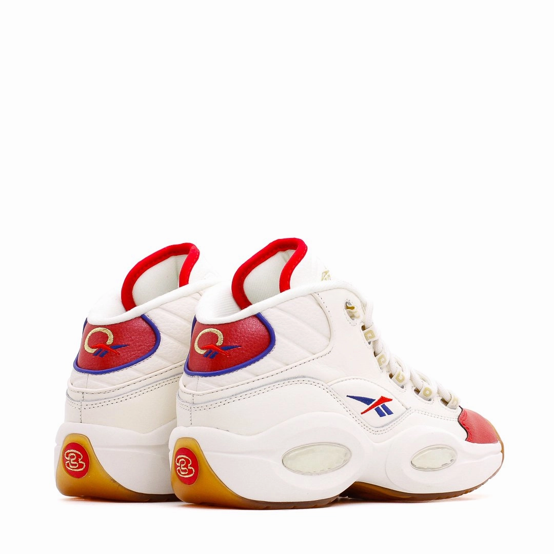 Reebok Classics Basketball Men Question Mid Allen Iverson White Red Blue GZ7099 Travel Glide