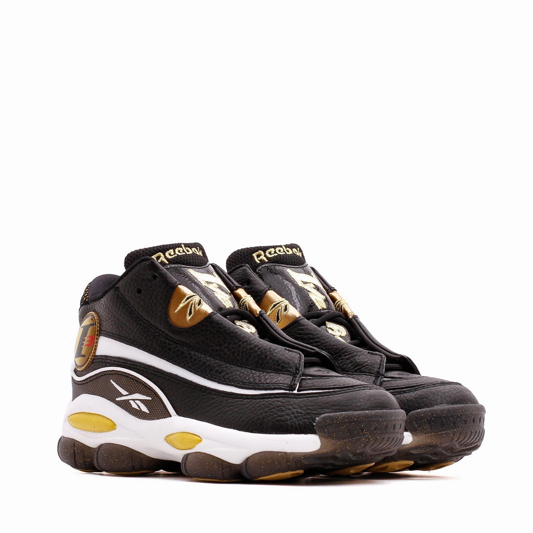 Reebok Classics Basketball Men The Answer DMX Allen Iverson Black Gold GW6372 Light Step Glide-In