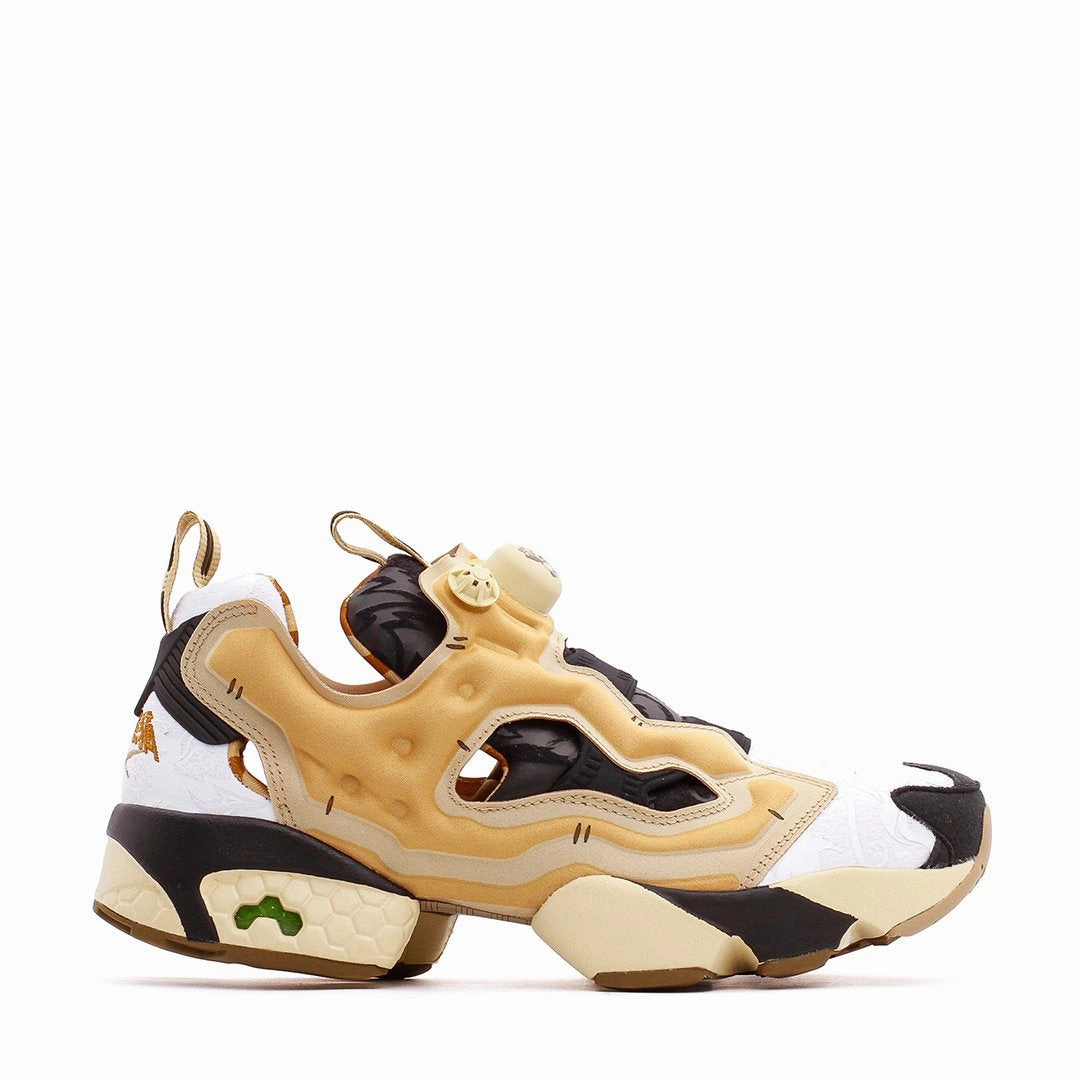 Reebok Classics Men InstaPump Fury x Kung Fu Panda Po Black White Beige GZ8632 Outdoor Escape Stylish Wear