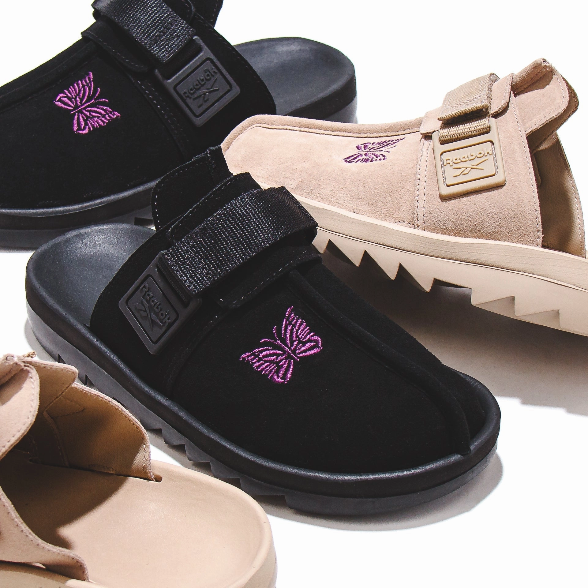 Reebok Men Beatnik x Needles Black 100207686 Easy Lacing