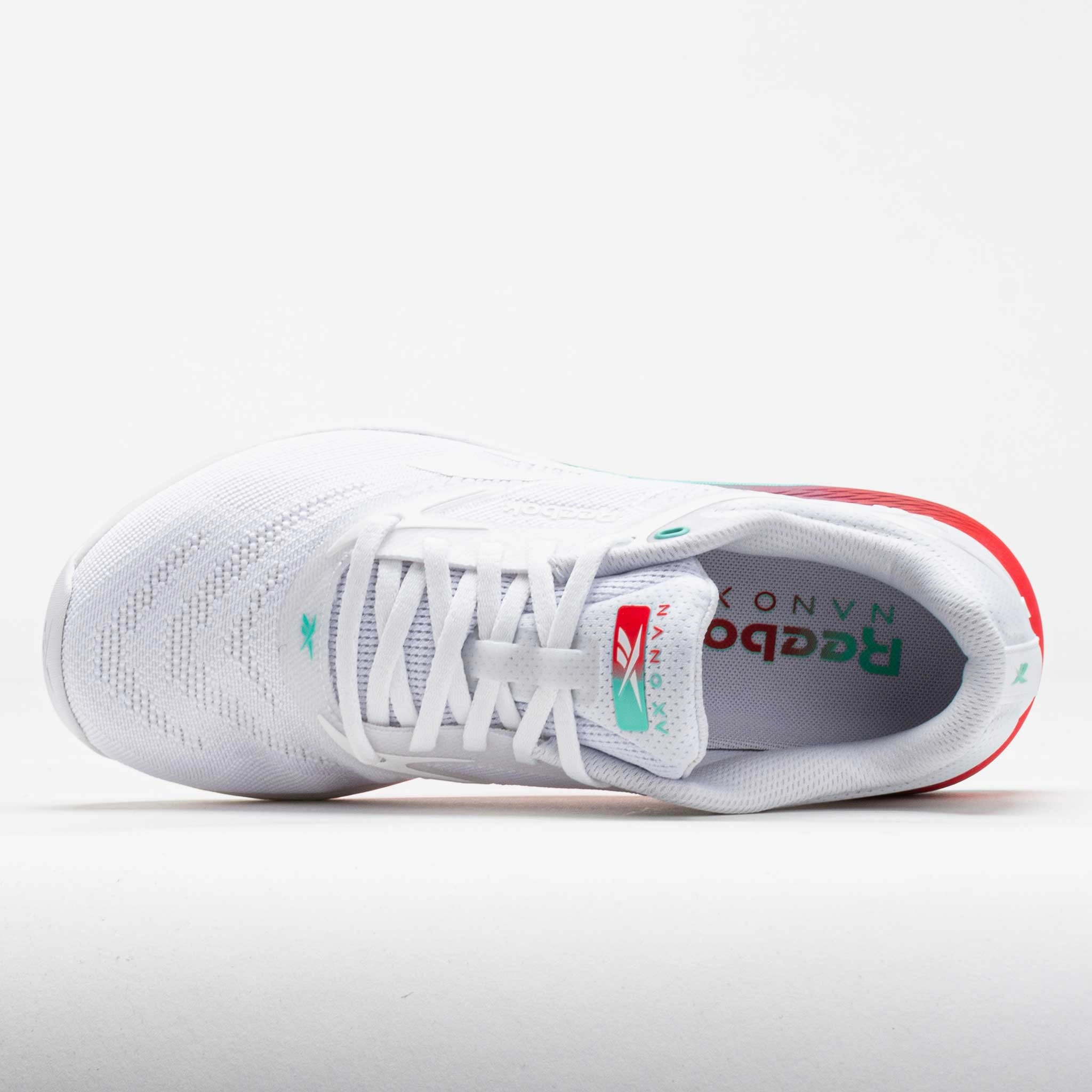 Reebok Nano X5 Women's White/AI Aqua/Energy Red Smooth Fit