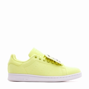 Adidas Originals Women Stan Smith Yellow GX8553 Airport Walk Beach Friendly
