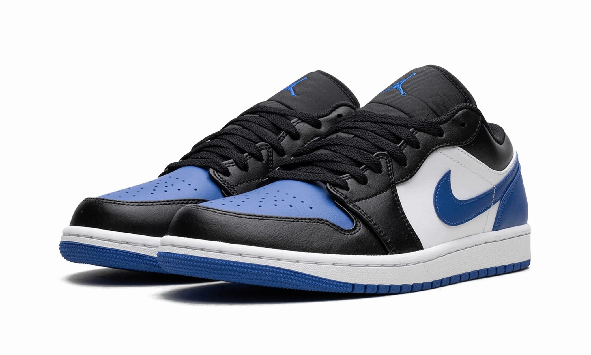 Relaxed Walk Air Jordan 1 Low Alternate Royal Toe