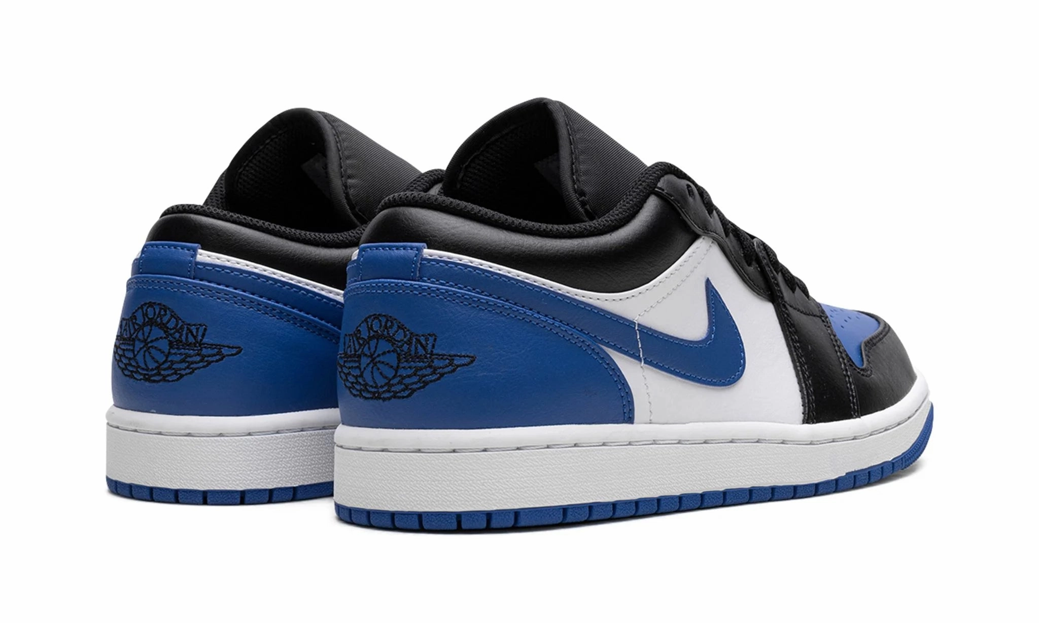 Relaxed Walk Air Jordan 1 Low Alternate Royal Toe
