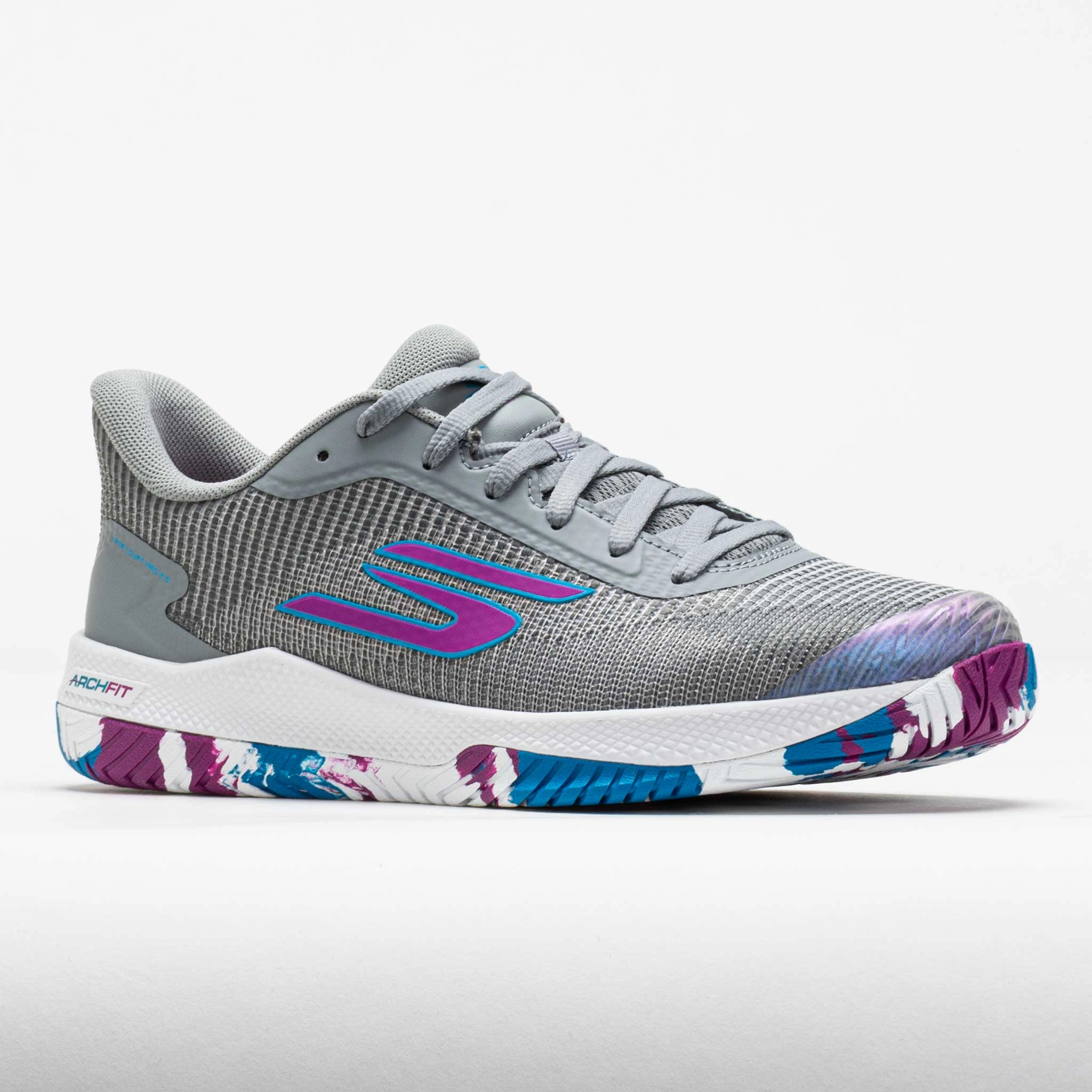 Responsive ride Skechers Viper Court Pro 2.0 Women's Gray/Multi