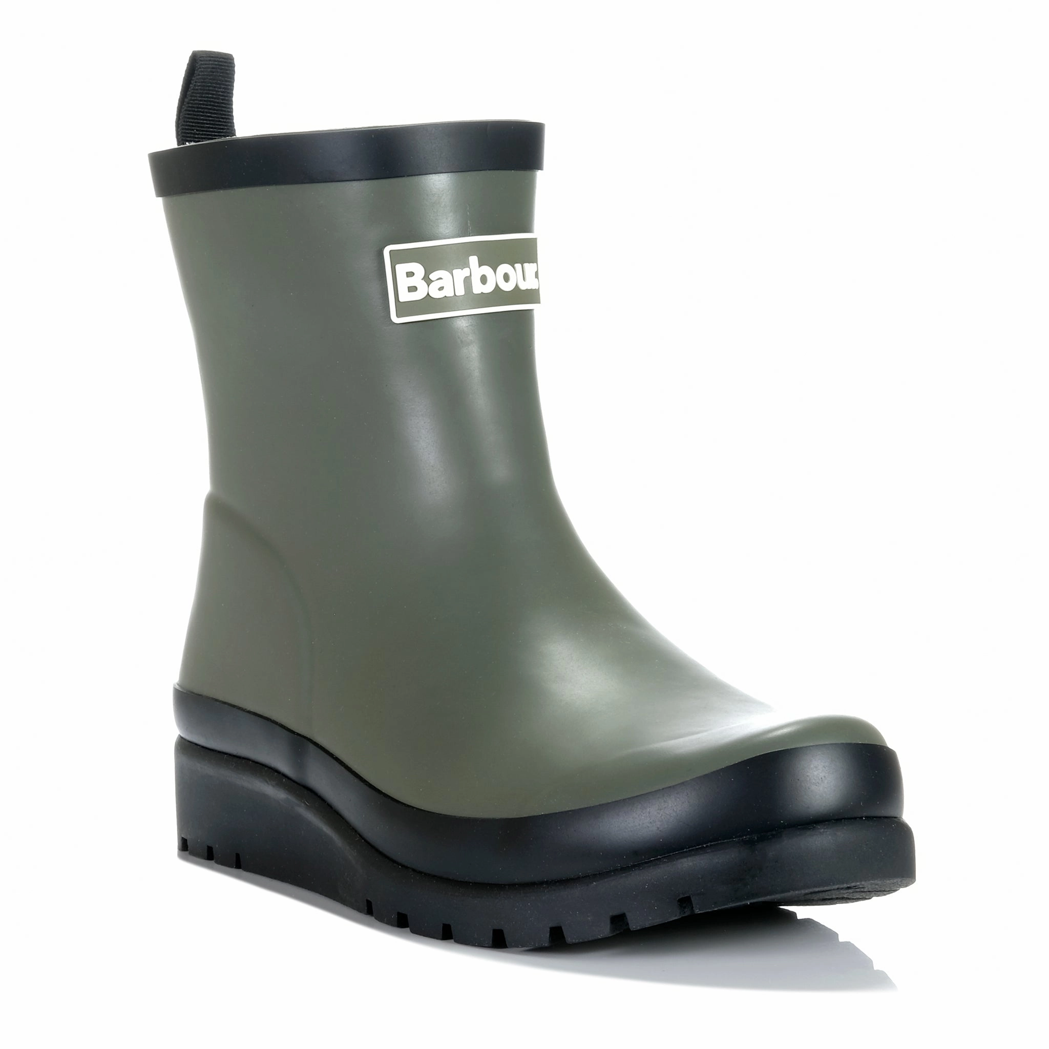 Road Fit Barbour Portree Wedge Wellingtons Dusky Olive/Black