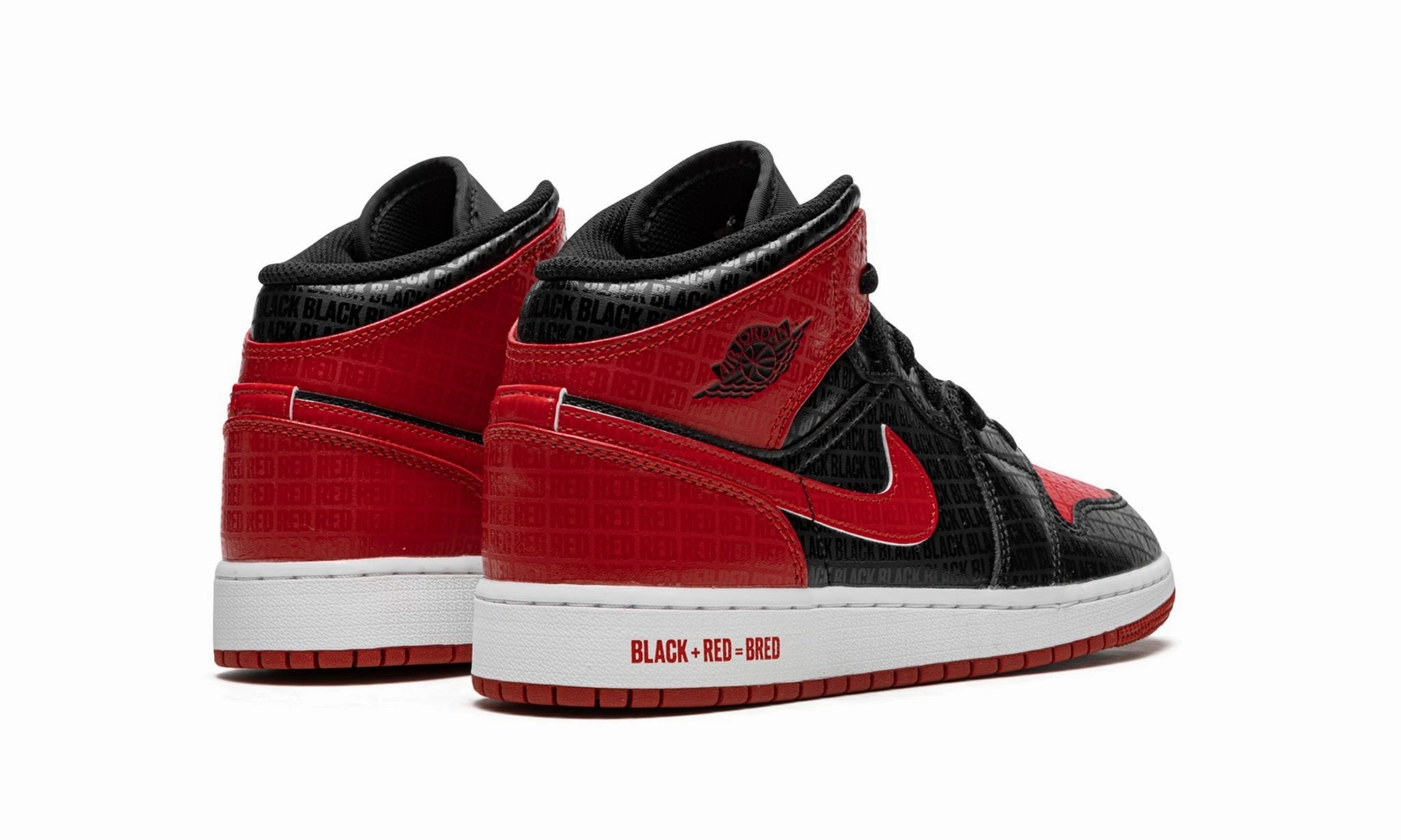 Road Ready Air Jordan 1 Mid Bred Text (GS)