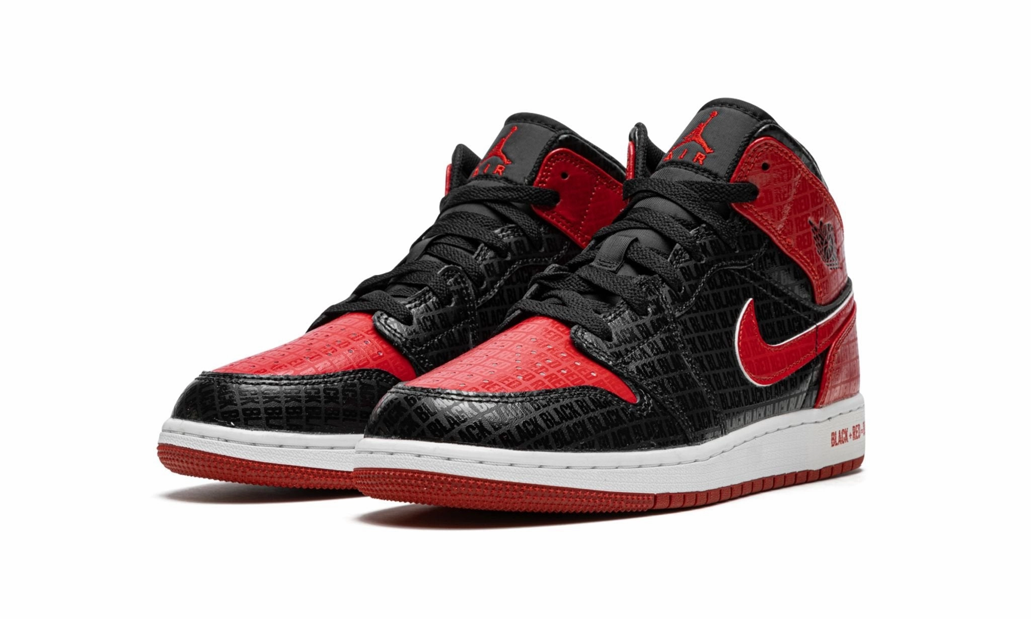 Road Ready Air Jordan 1 Mid Bred Text (GS)