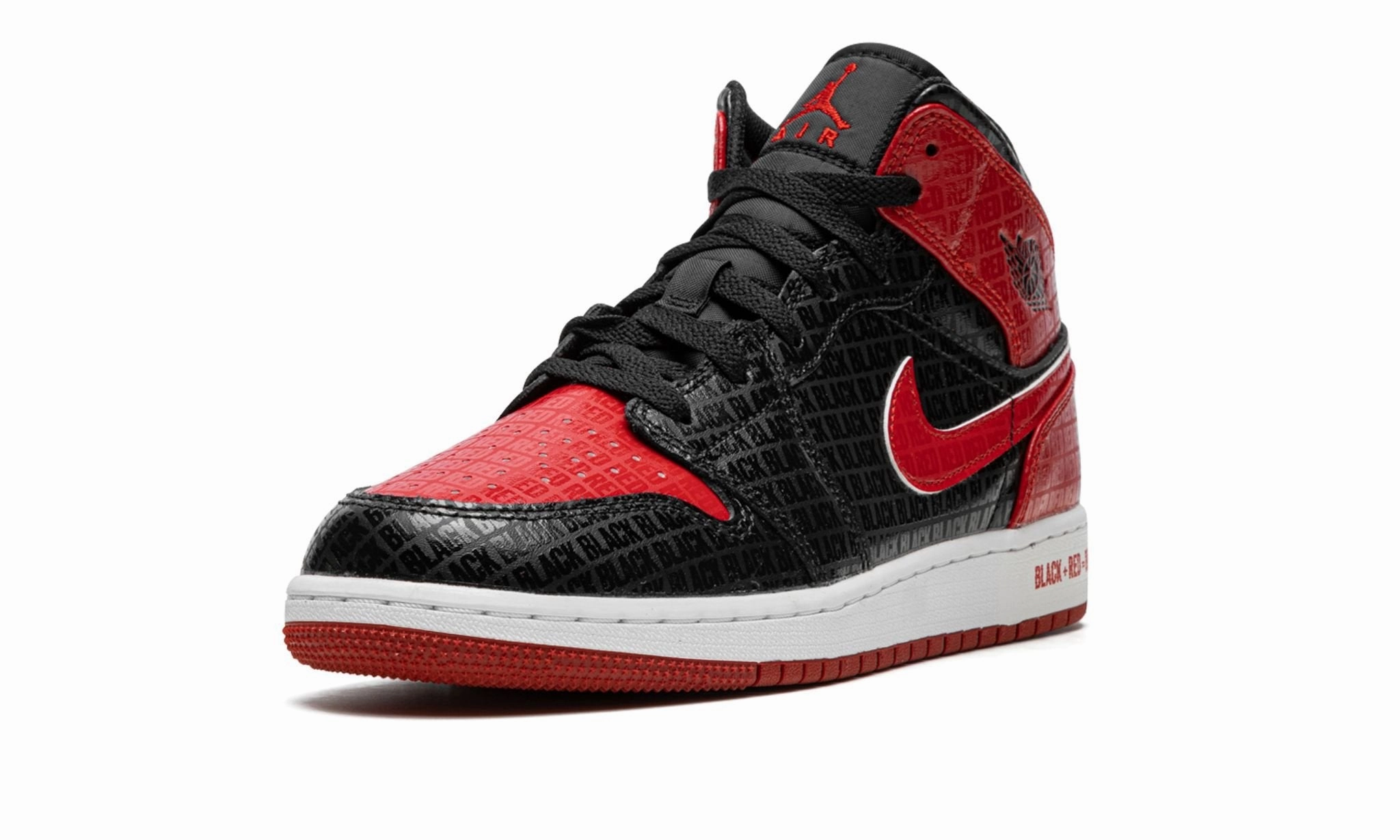 Road Ready Air Jordan 1 Mid Bred Text (GS)
