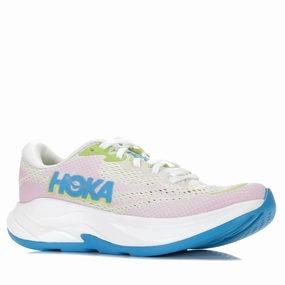 fashionable running footwear grass running footwear Hoka Rincon 4 (B) Frost/Pink Twilight