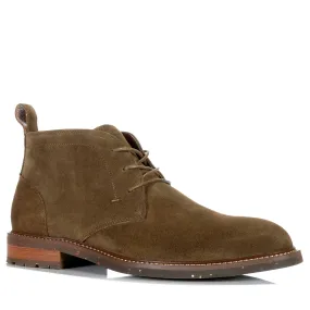 Lorenzo Fratelli Louis Olive Suede Rugged Style Winter Trek