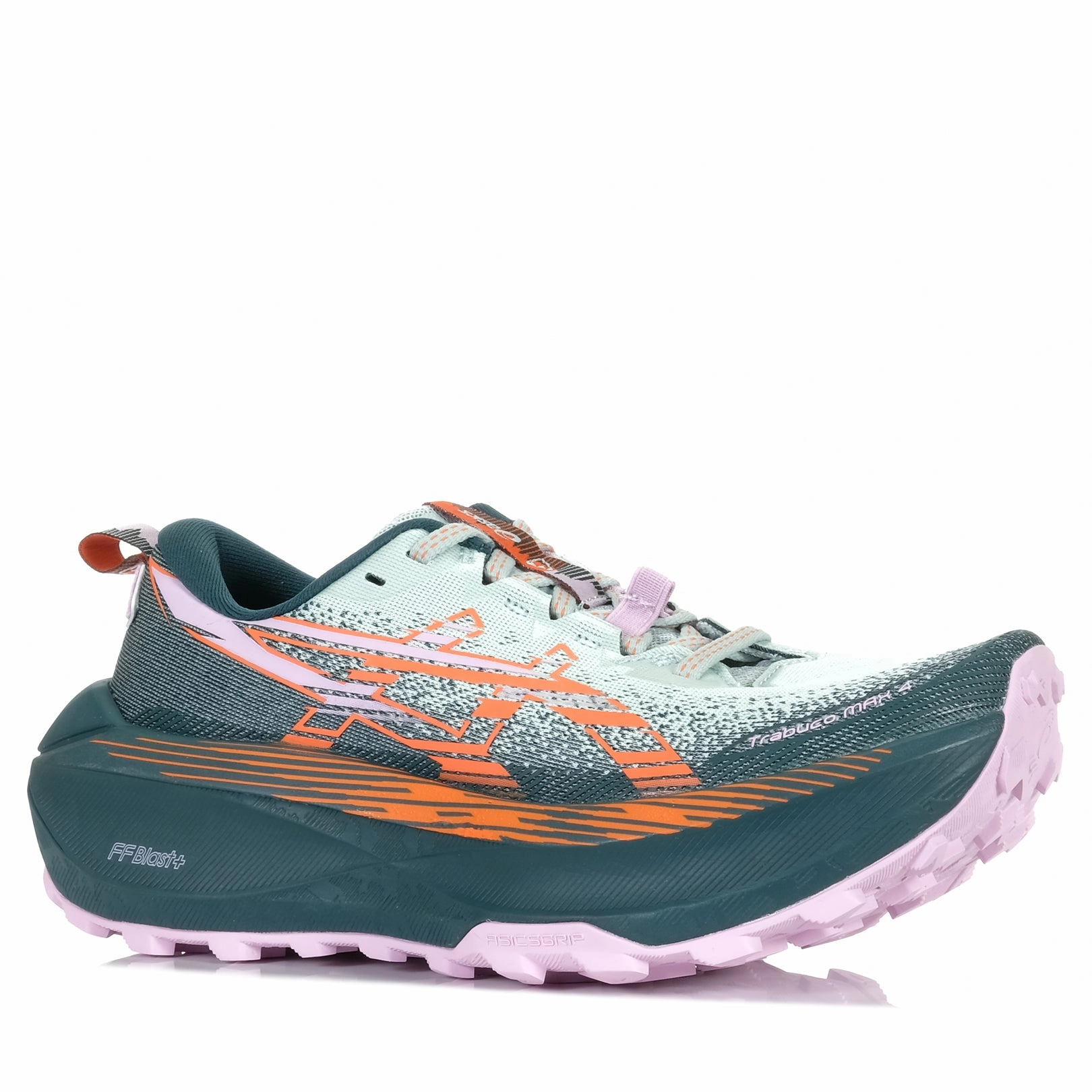 daily use running shoes Asics Trabuco Max 4 Womens Cold Moss/Nova Orange