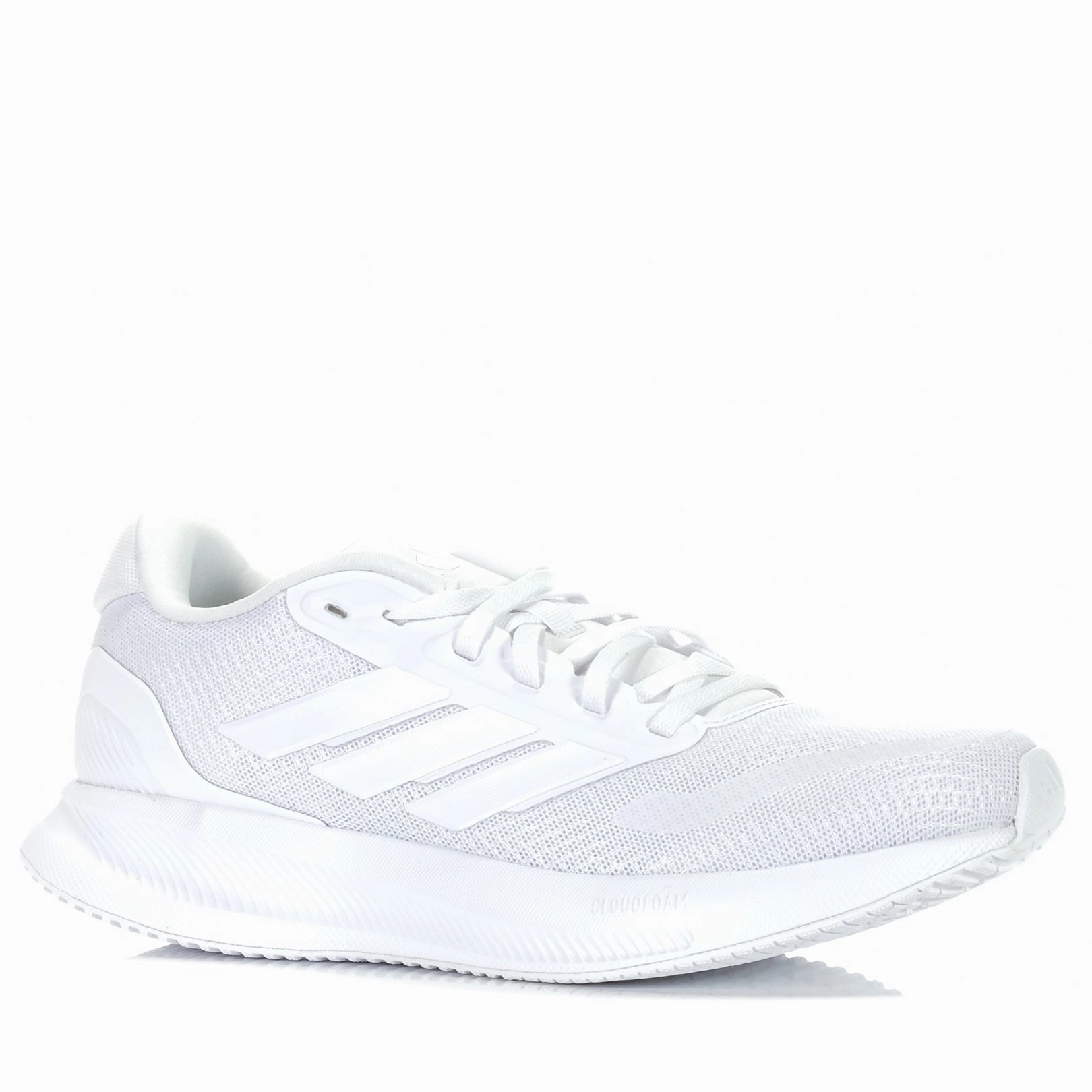 Adidas RunFalcon 5 White/White mud running shoes