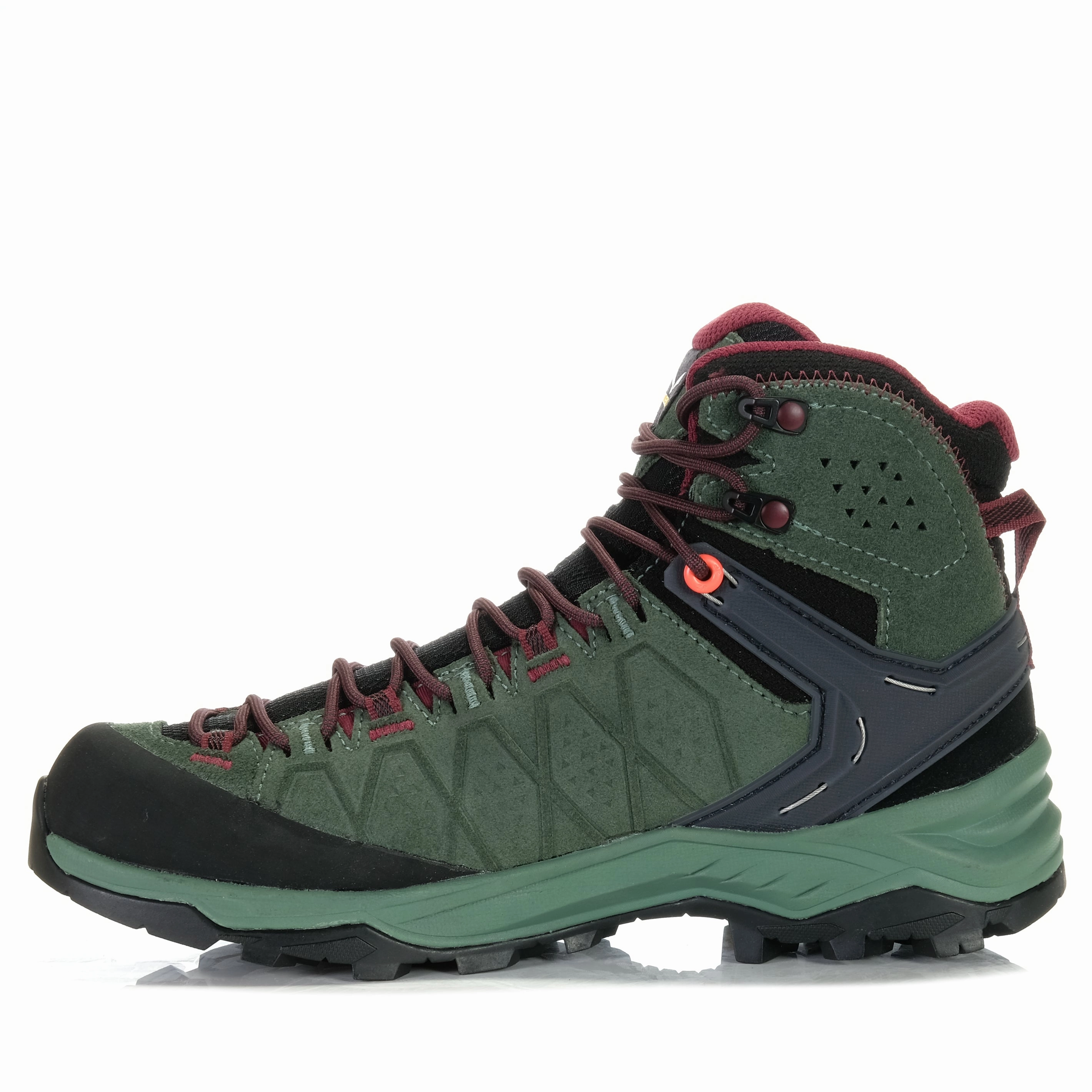 Salewa Alp Trainer 2 Mid GTX Womens Duck Green/Rhododendron Adjustable Strap Design