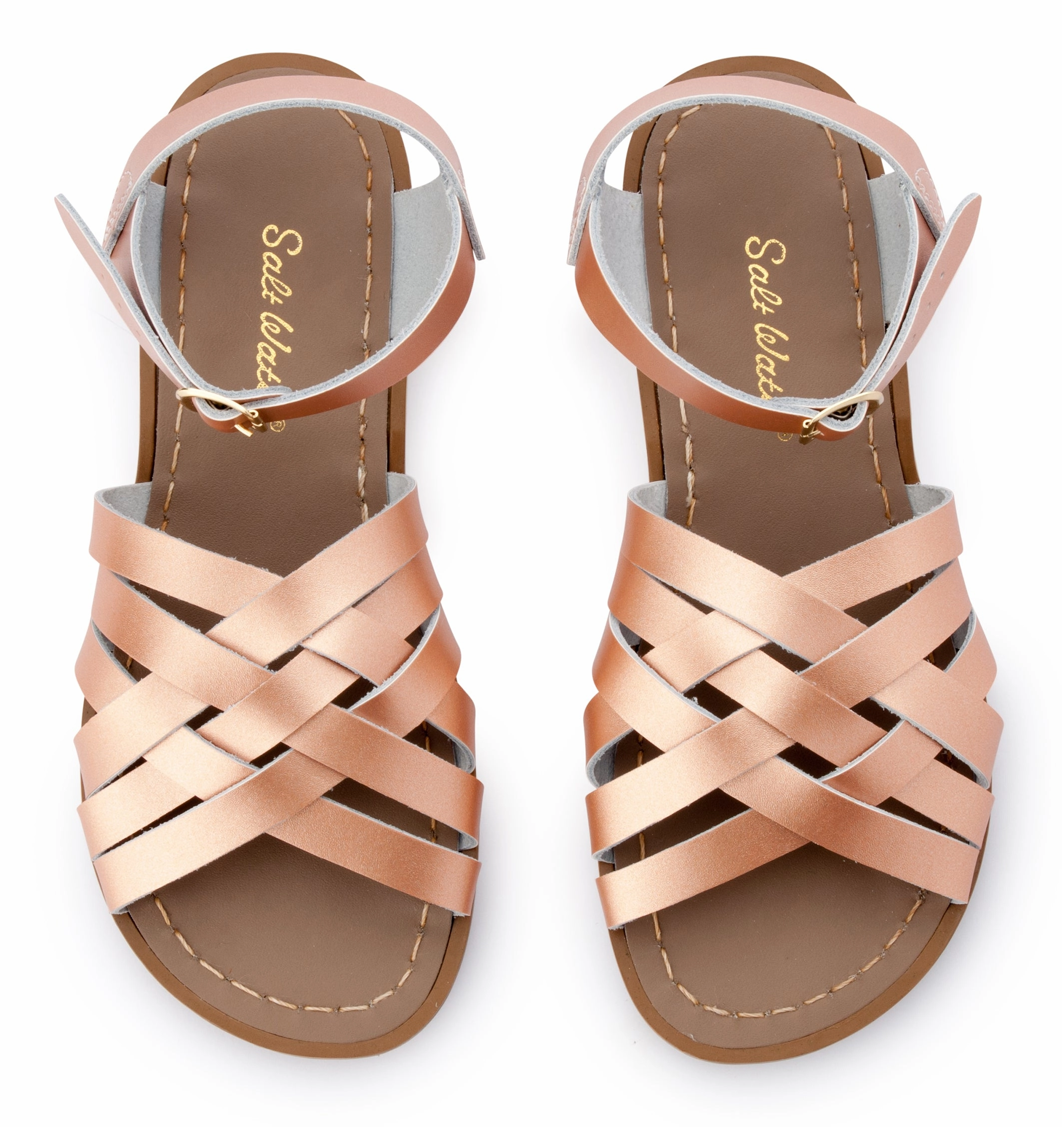 Salt Water Sandals Retro - Rose Gold Sexy Strappy Sandal Heels