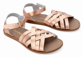 Salt Water Sandals Retro - Rose Gold Bow Charm Coast Line