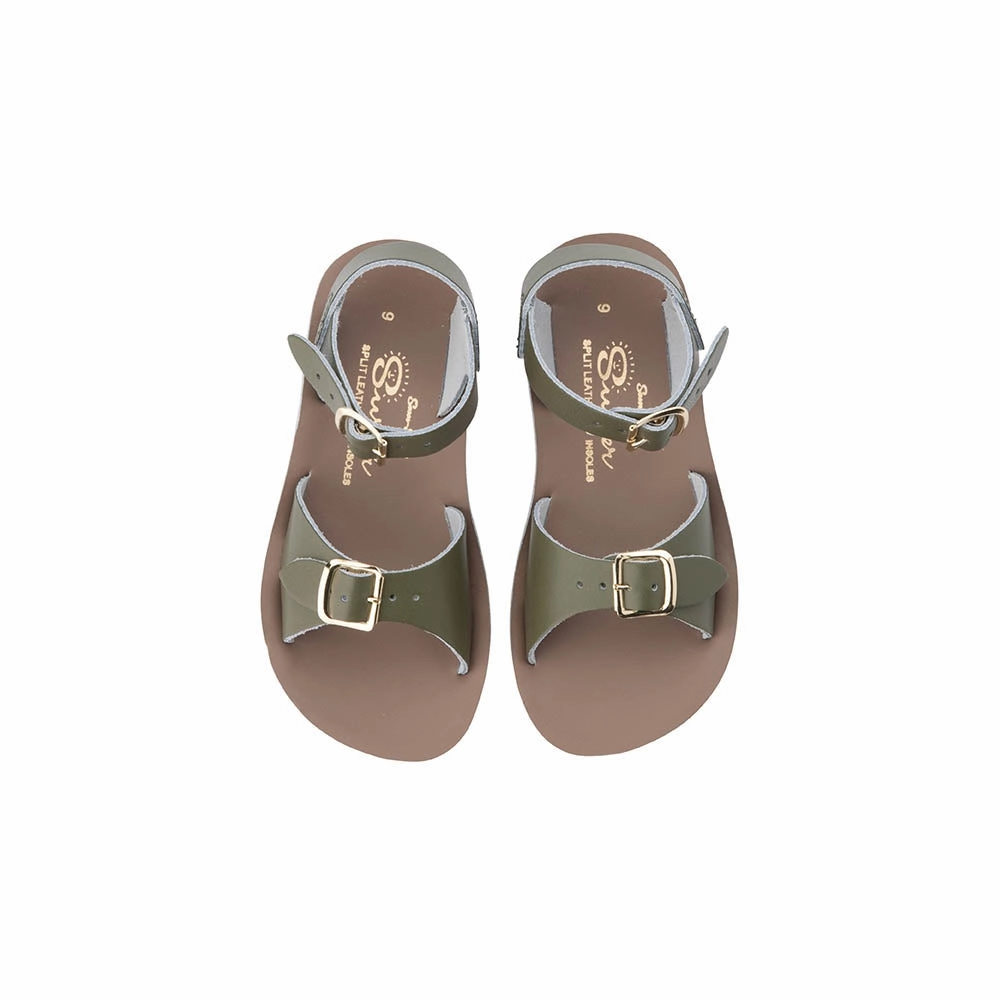 Salt Water Sandals Surfer - Olive Sleek Feel