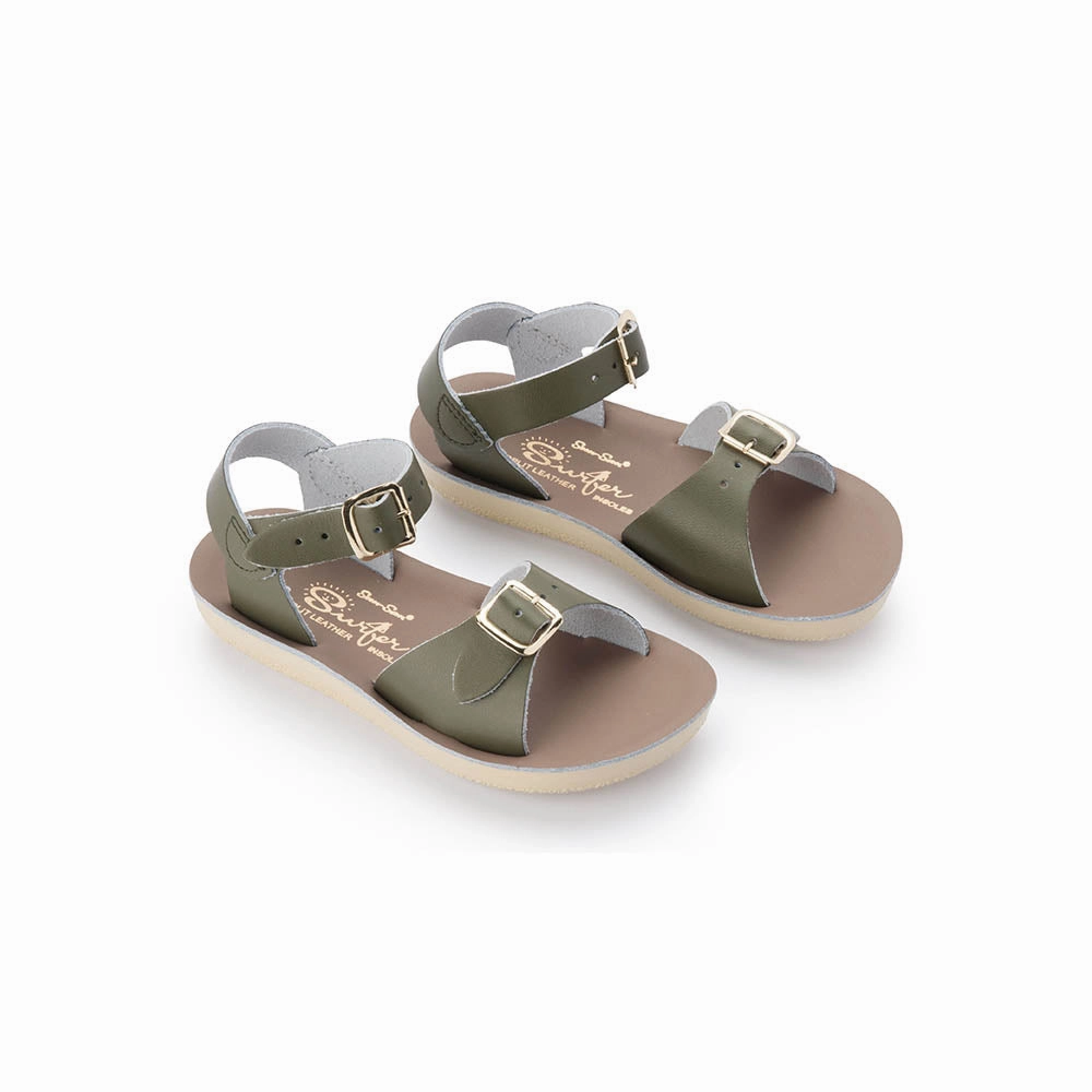 Salt Water Sandals Surfer - Olive Ergonomic Shape