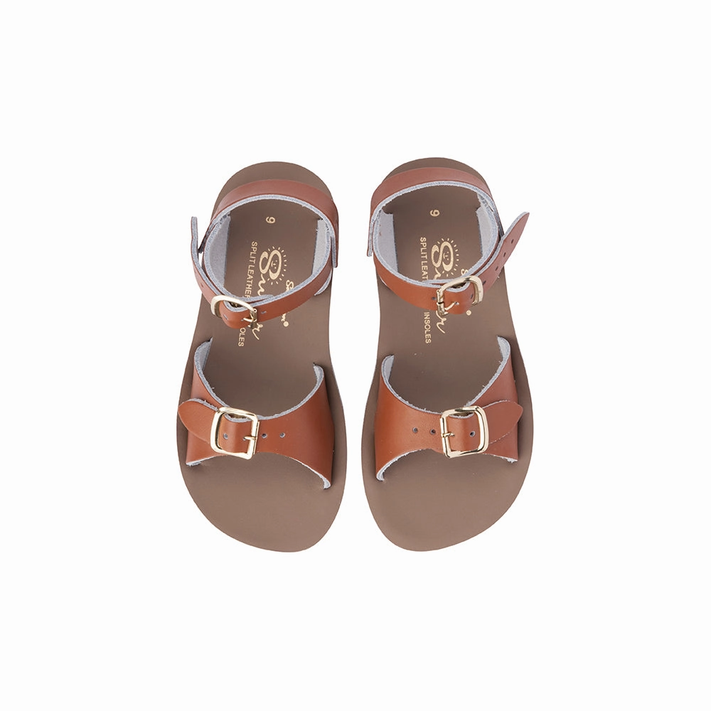 Salt Water Sandals Surfer - Tan Plush Cushioning