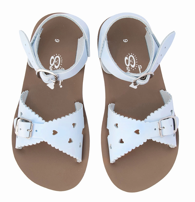 Salt Water Sandals Sweetheart - Light Blue Night Fun Social Walk
