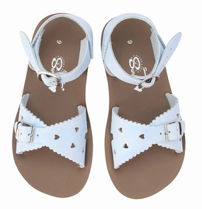 Salt Water Sandals Sweetheart - Light Blue Night Fun Social Walk