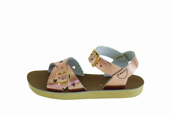uv guard No Rub Salt Water Sandals Sweetheart - Rose Gold