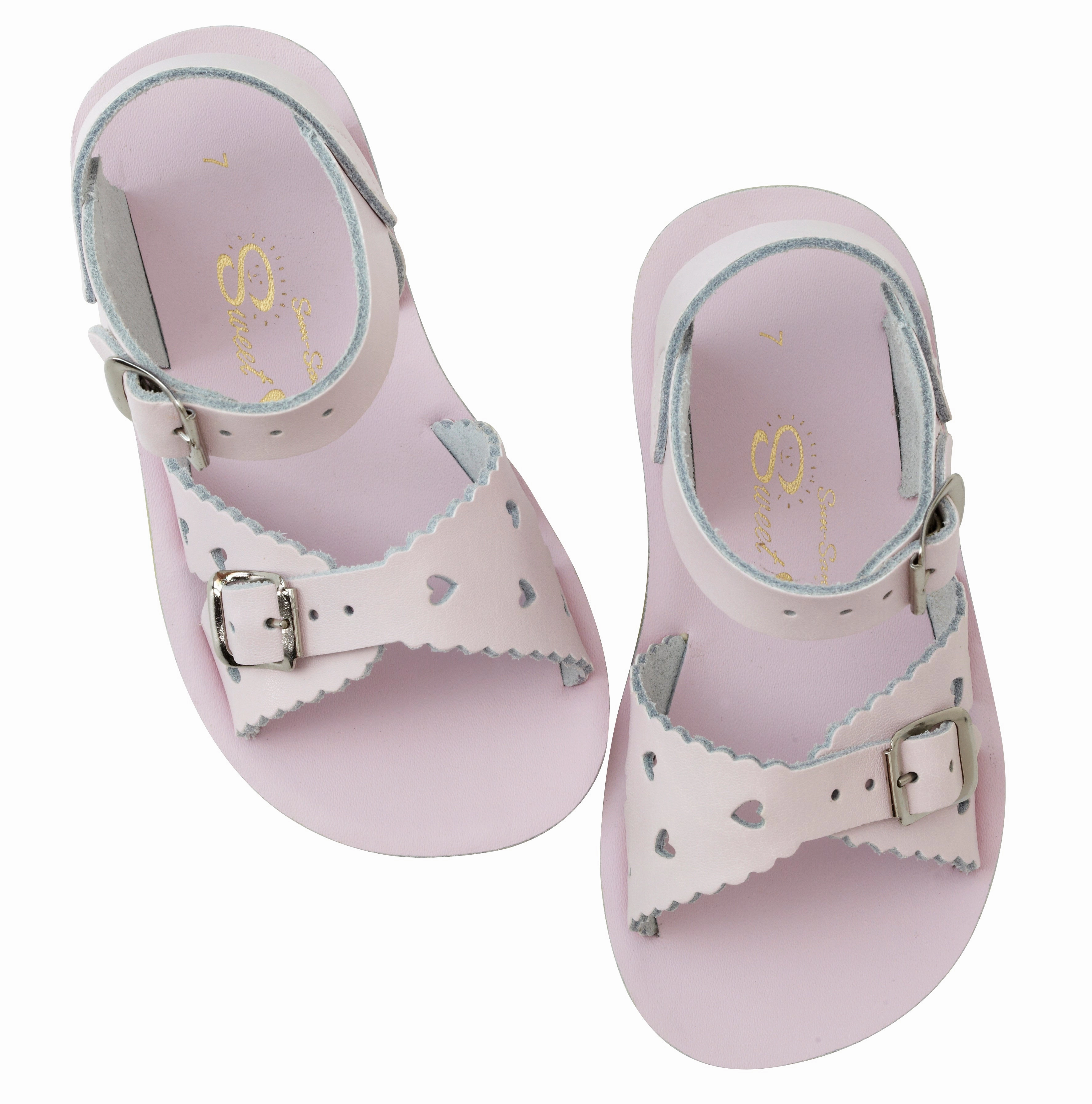 Salt Water Sandals Sweetheart - Shiny Pink Foot Comfort
