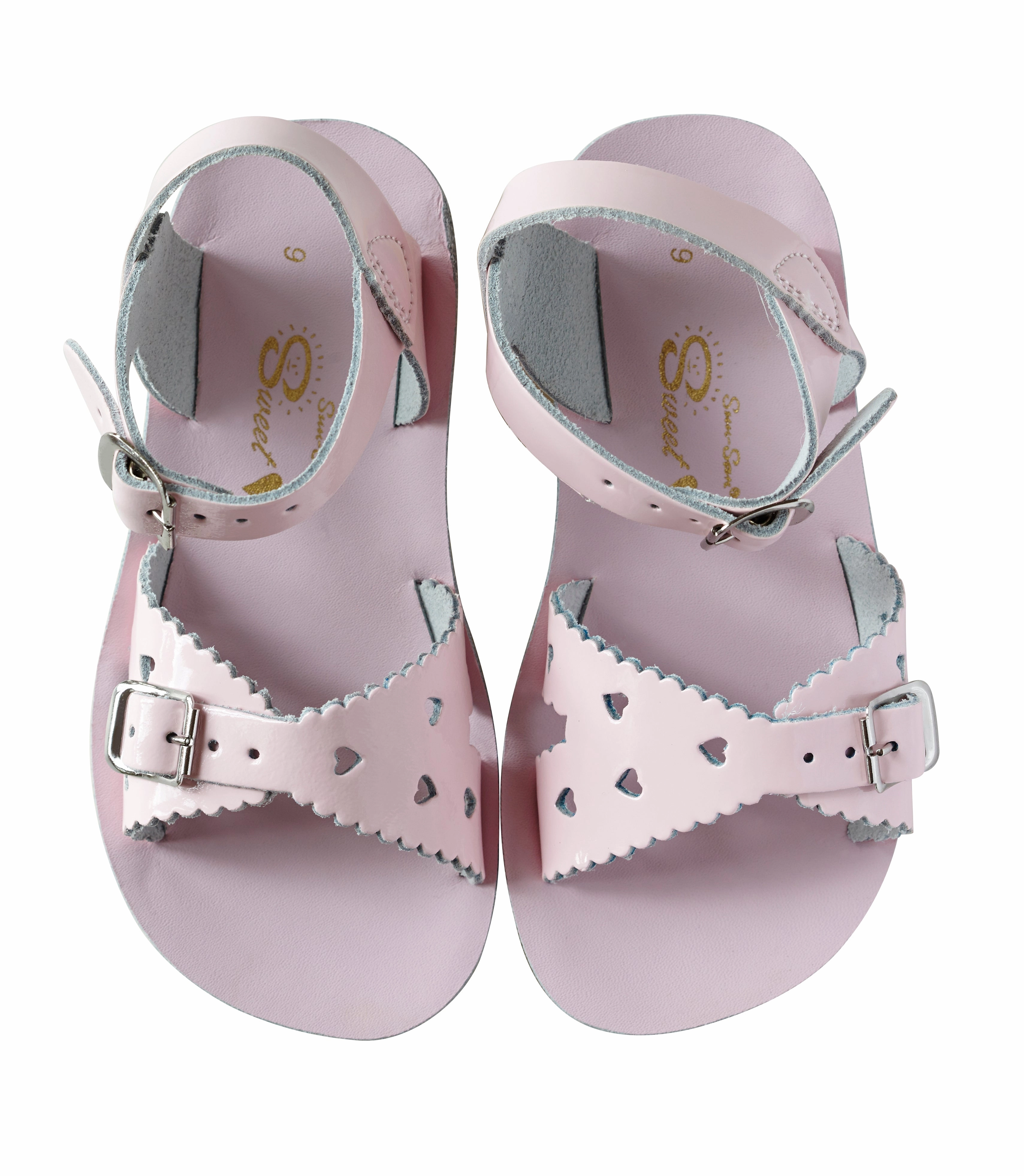 Salt Water Sandals Sweetheart - Shiny Pink Foot Comfort