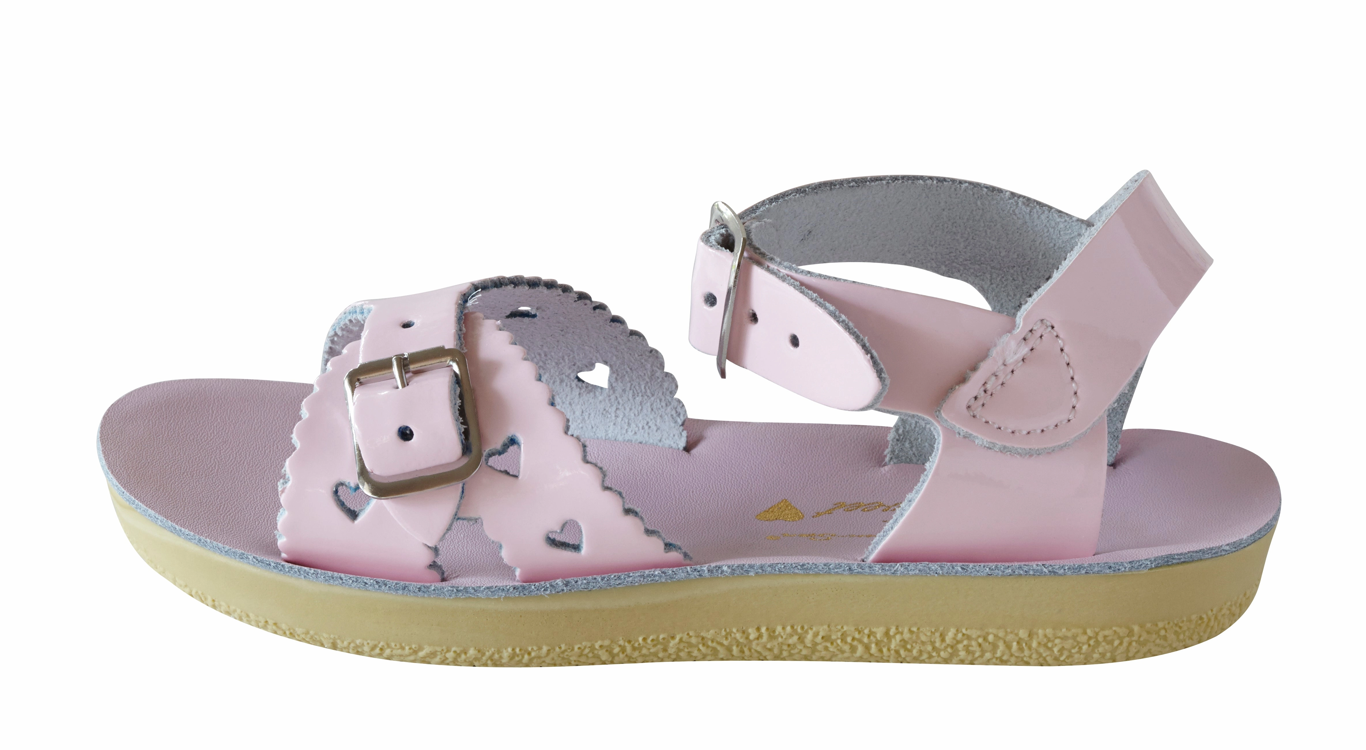 Salt Water Sandals Sweetheart - Shiny Pink Foot Comfort
