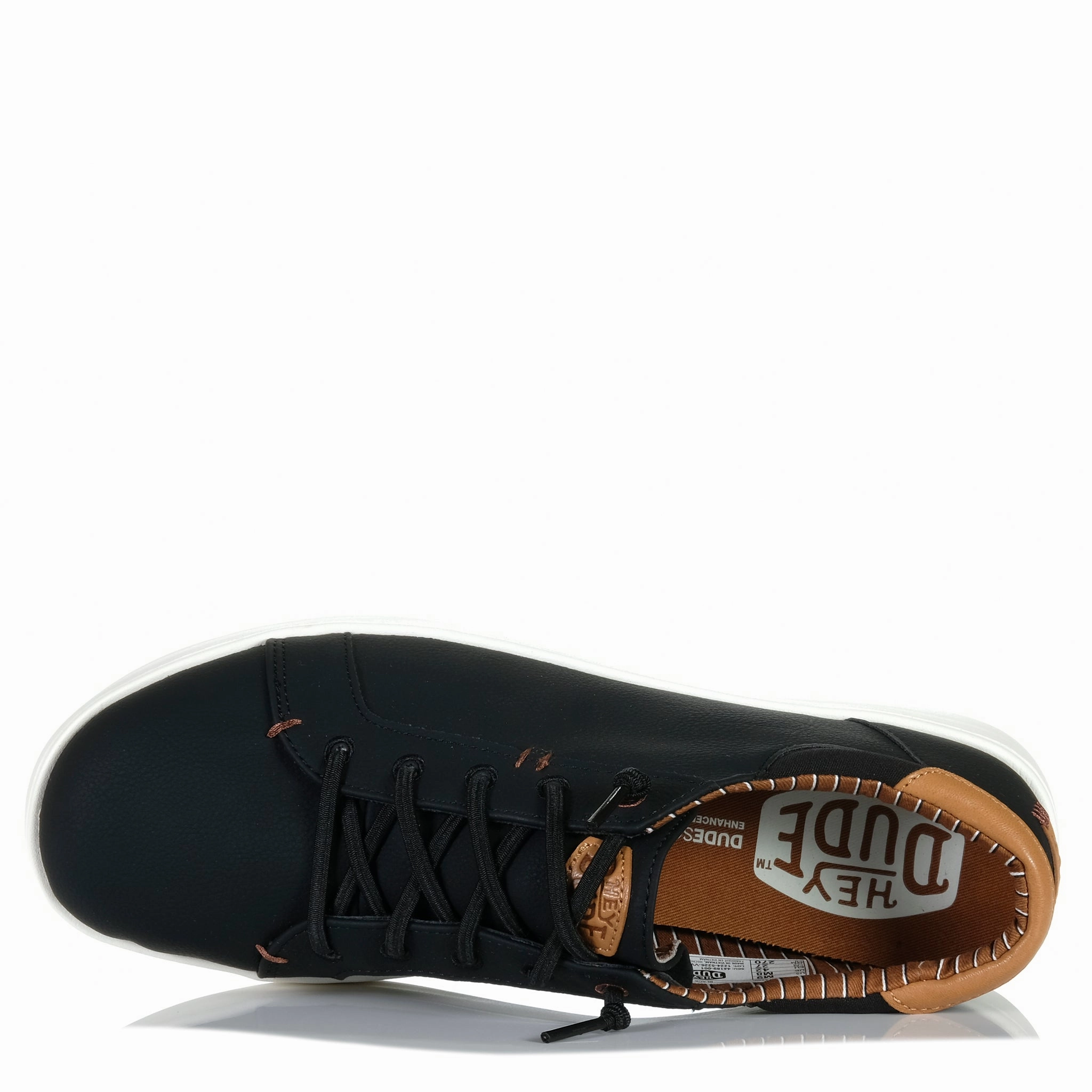 Sculpted durability Hey Dude Mens Paul Pro Classic Black