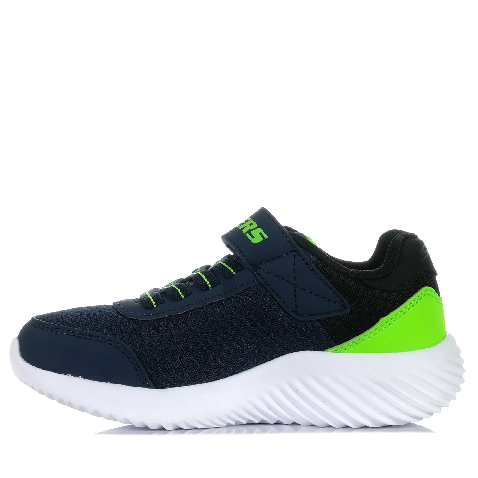 Skechers Bounder - Trekzic 403908L Navy Lime Impact Guard Heel