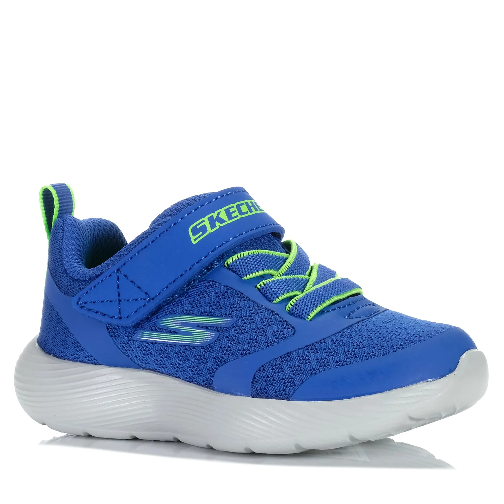 Retro-inspired cushioning Skechers Dyna-Lite - Goltran 405096N Blue/Lime