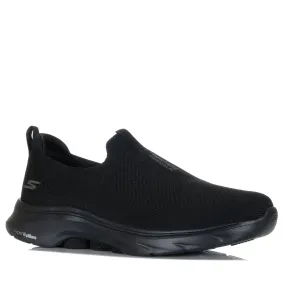 running on a clay track shoes Lightweight Midsole Skechers GOwalk 7 216633 Black/Black