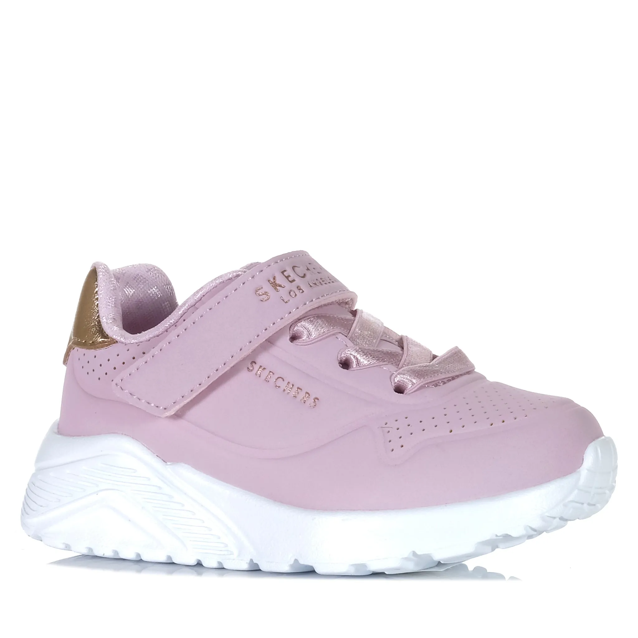 Skechers Infants UNO Lite - Precious Shimmer Pink 310379N Cushioned traction Endurance Sole
