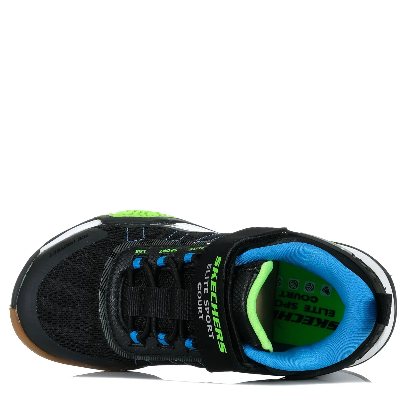 Skechers Kids' Skechers Elite Sport Court 403968L Black/Blue Timeless silhouette