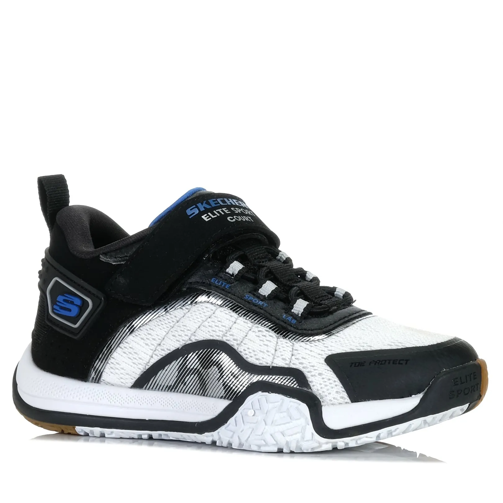 Core Routine Unbeatable Traction Skechers Kids' Skechers Elite Sport Court 403968L Black/White
