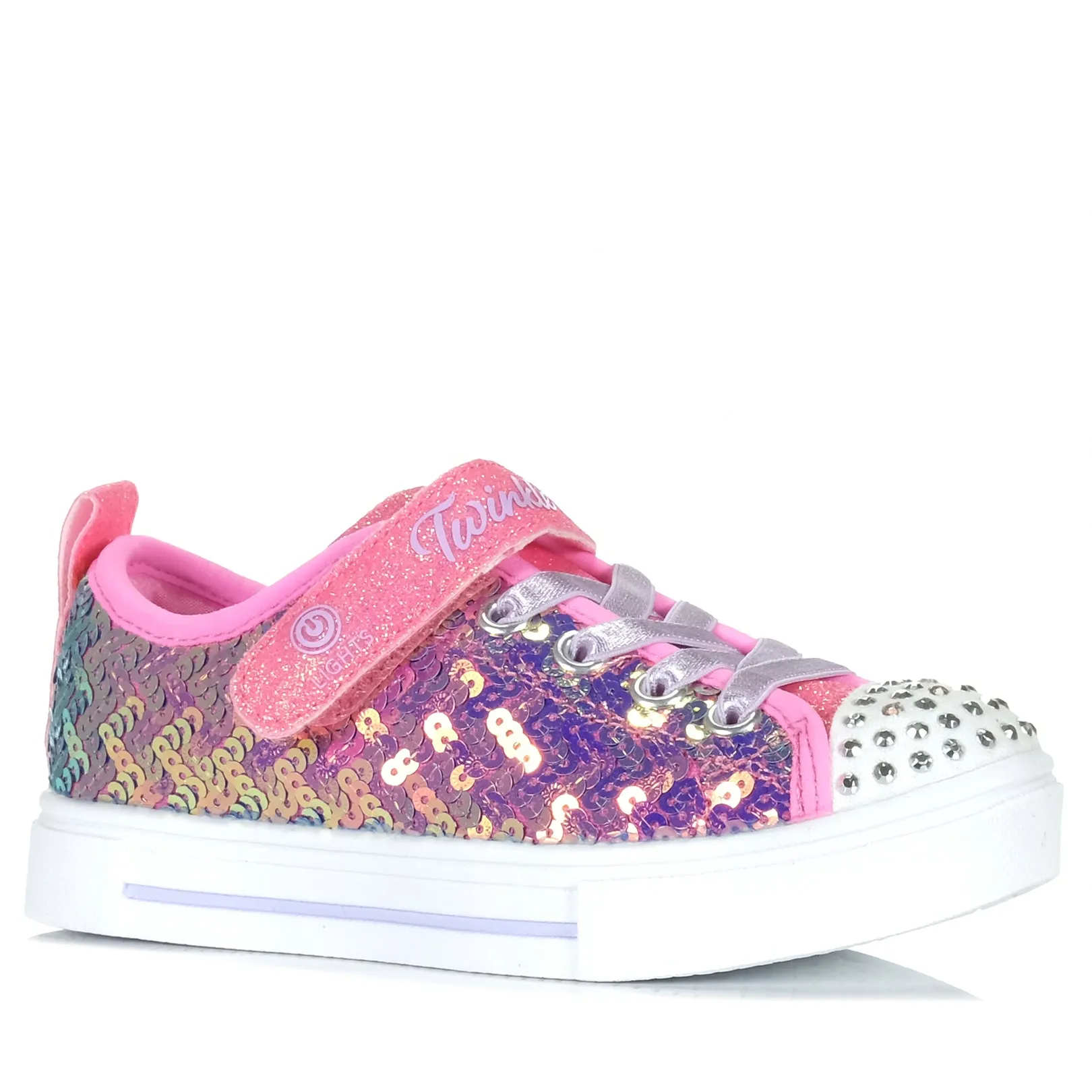 Skechers Kids' Twinkle Sparks - Sequin Party 314812L Pink/Multi Trend Proof