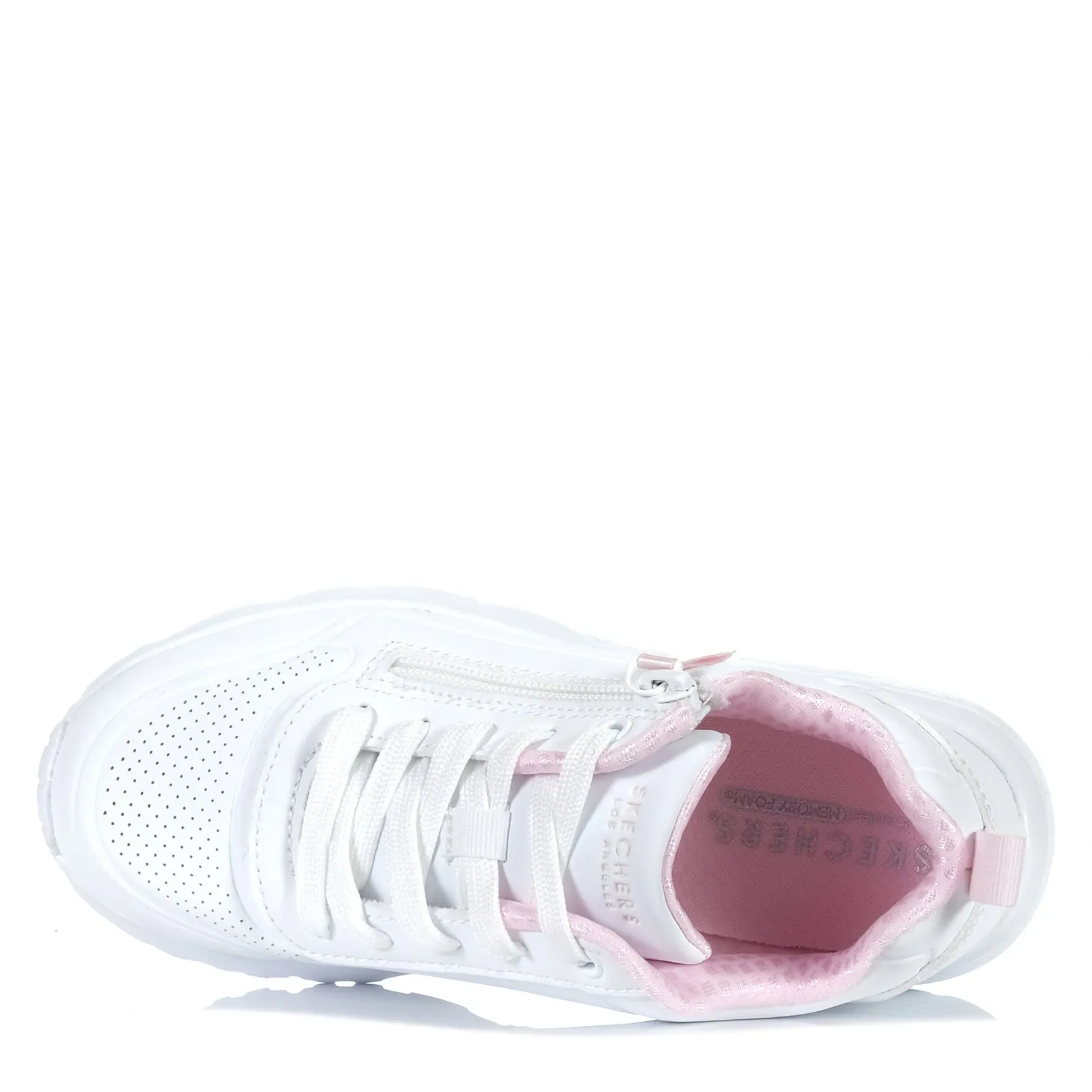 Skechers Kids' Uno Lite - Easy Zip 310387L White Balanced Step
