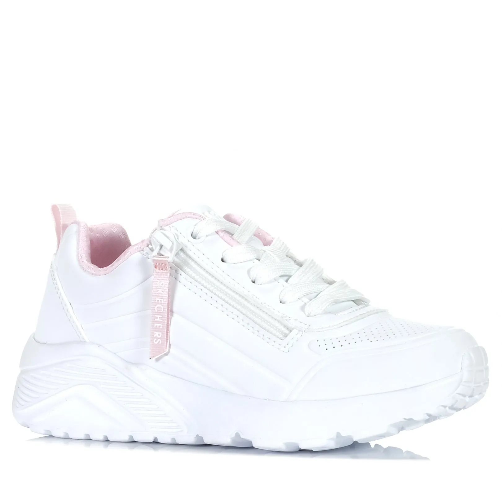 Skechers Kids' Uno Lite - Easy Zip 310387L White Balanced Step