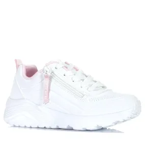 Power Move Skechers Kids' Uno Lite - Easy Zip 310387L White