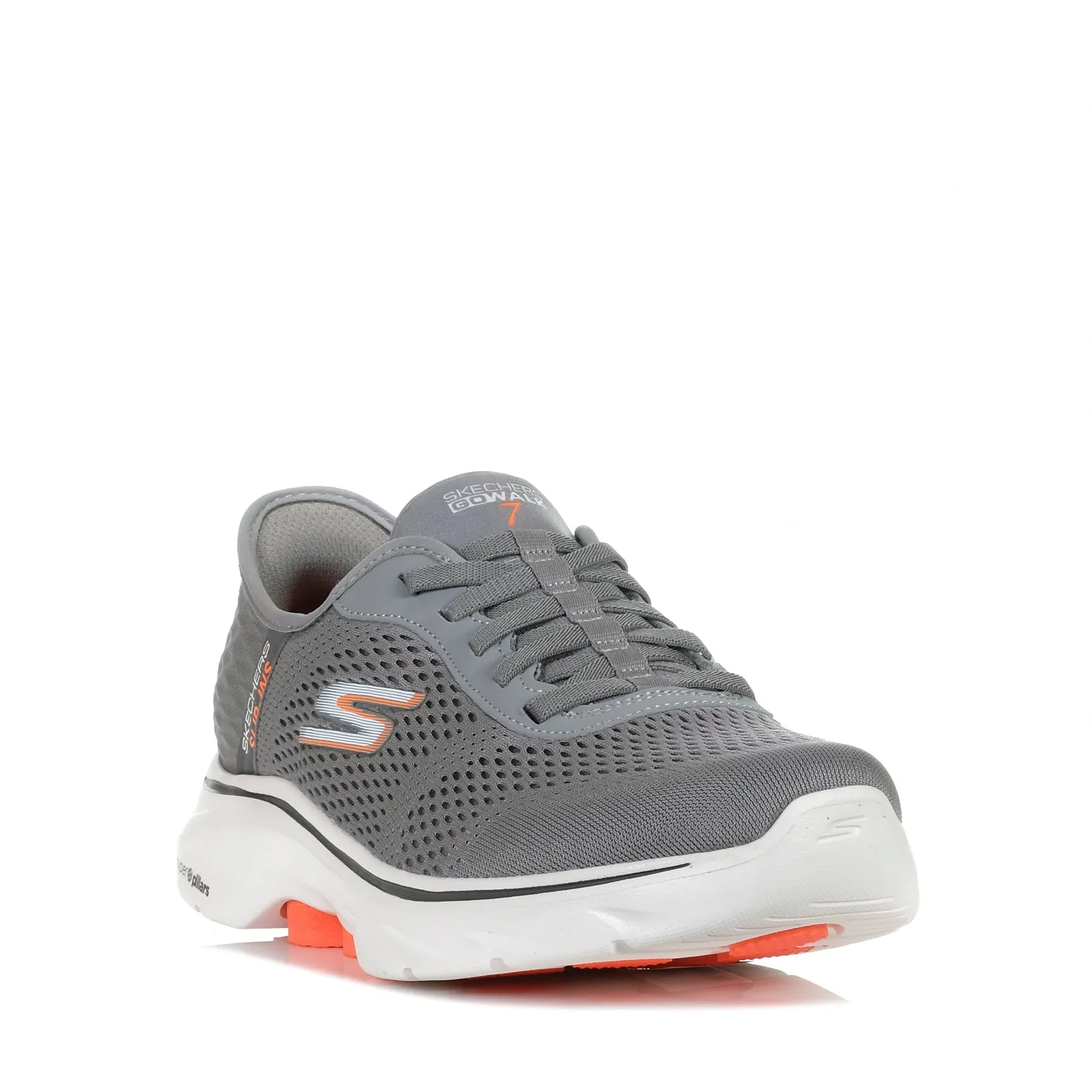 Skechers Slip-Ins: GOwalk 7 - Free Hand 2 216648 Grey/Orange Quality Construction